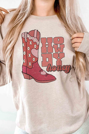 HOWDY HONEY Graphic Sweatshirt