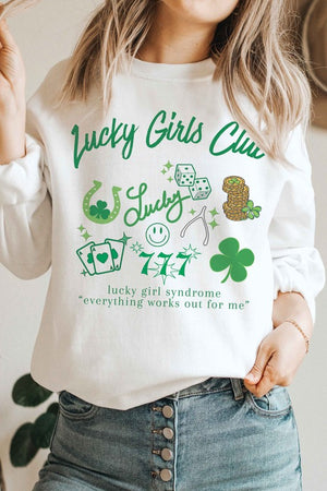 LUCKY GIRLS CLUB Graphic Sweatshirt