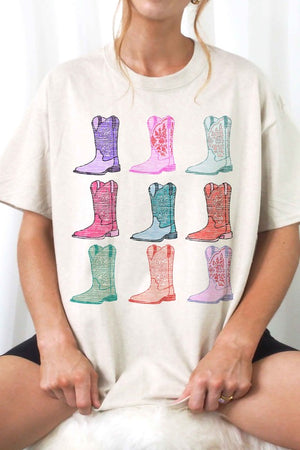 COWGIRL BOOTS WESTERN COUNTRY GRAPHIC TEE