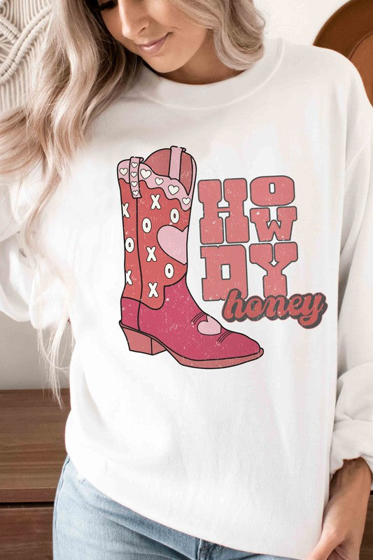 HOWDY HONEY Graphic Sweatshirt