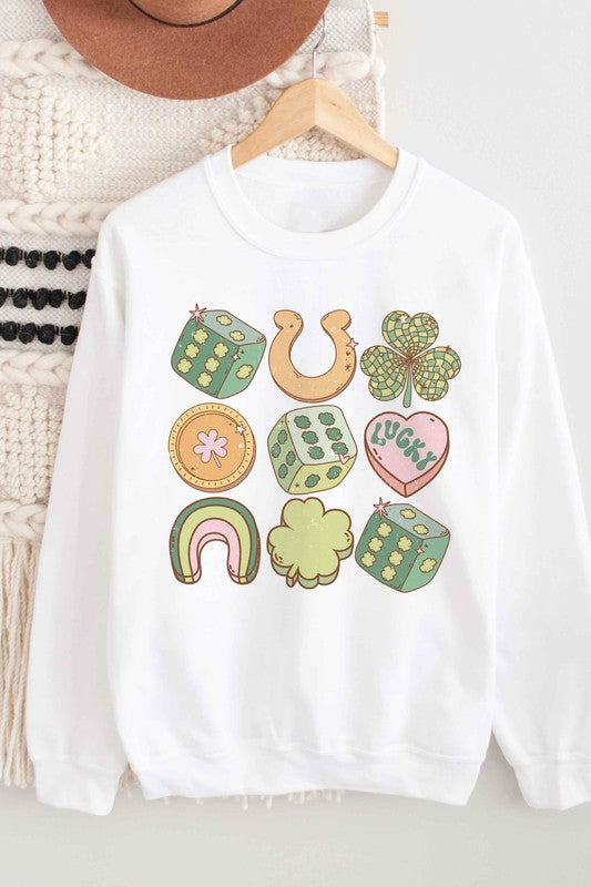 LUCKY STICKERS Graphic Sweatshirt