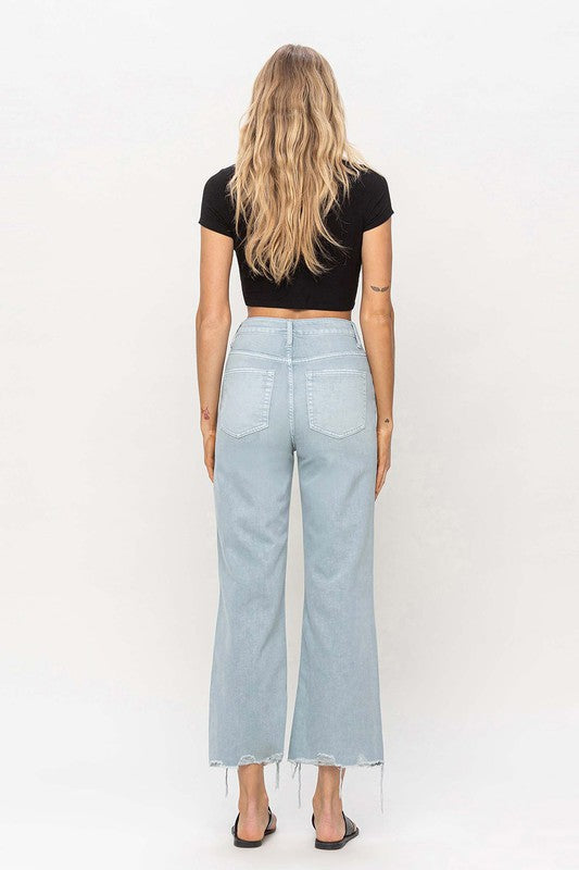 90's Vintage Crop Flare Jeans