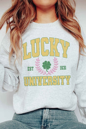 LUCKY UNIVERSITY Graphic Sweatshirt