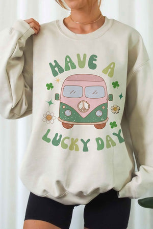 HAVE A LUCKY DAY Graphic Sweatshirt