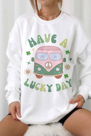 HAVE A LUCKY DAY Graphic Sweatshirt