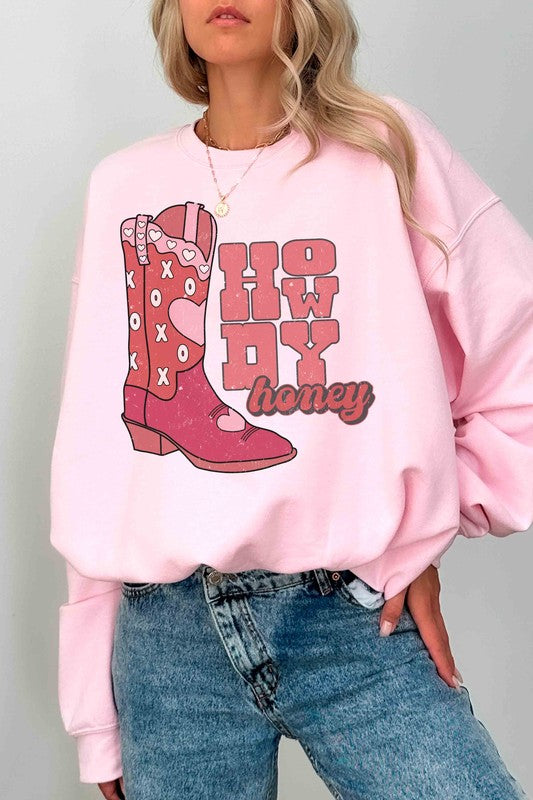 HOWDY HONEY Graphic Sweatshirt