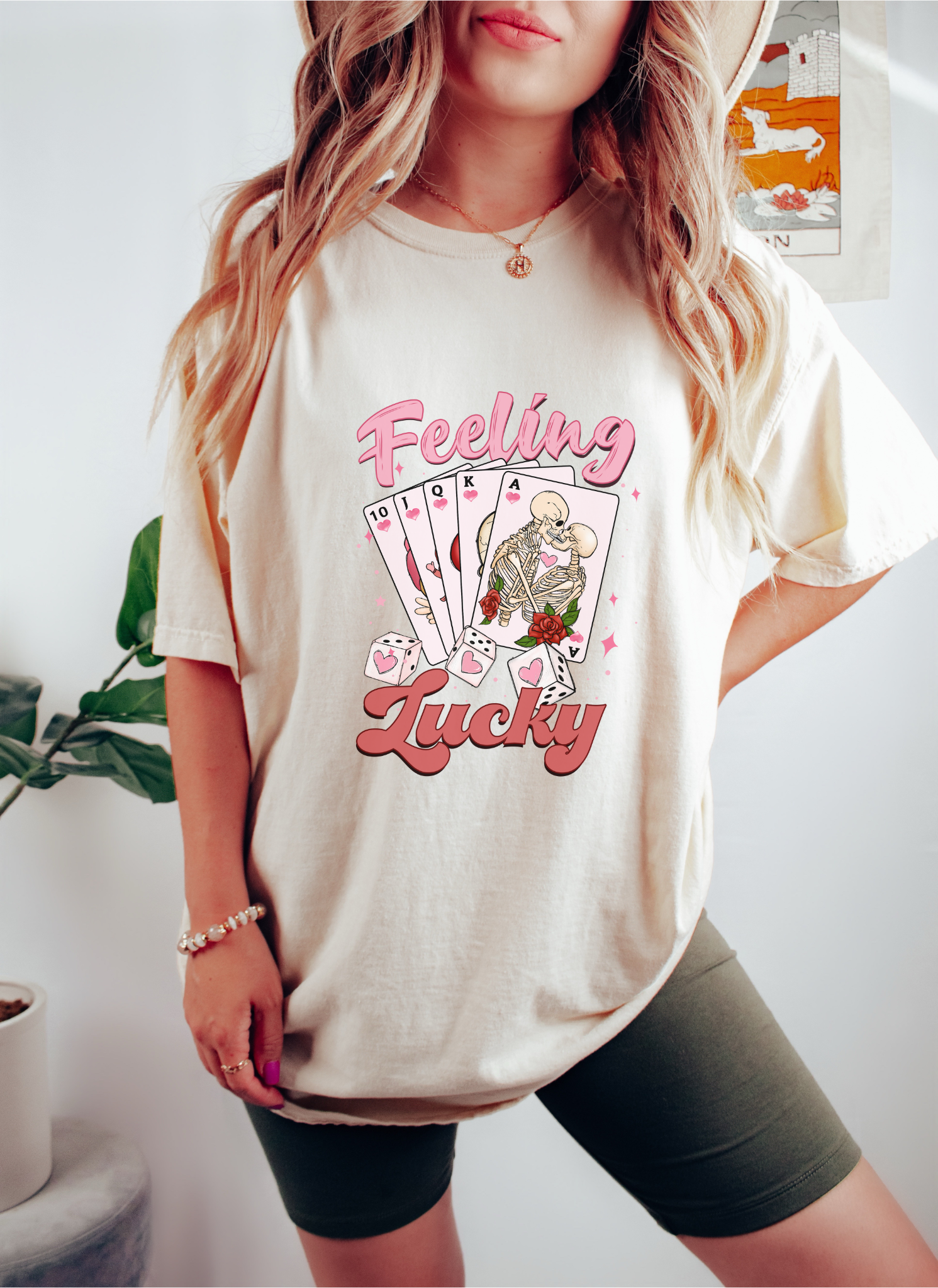 'Feeling Lucky' Skeleton T-Shirt