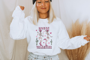 'Howdy Valentine' Skeleton Sweatshirt