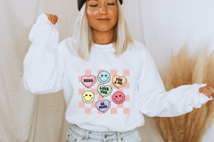 'Valentine Hearts' Crewneck Sweatshirt