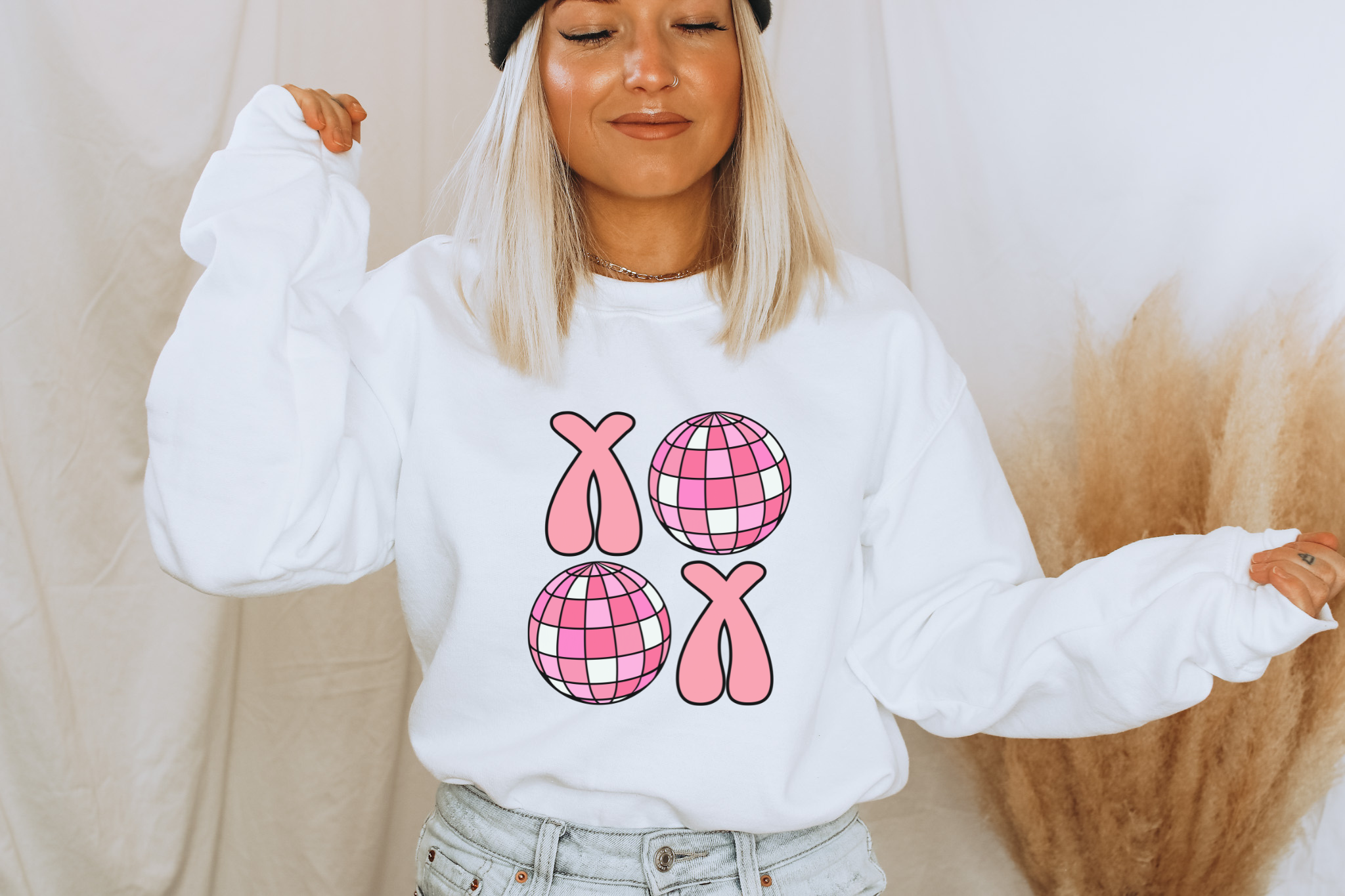 'XOXO Disco' Crewneck Sweatshirt